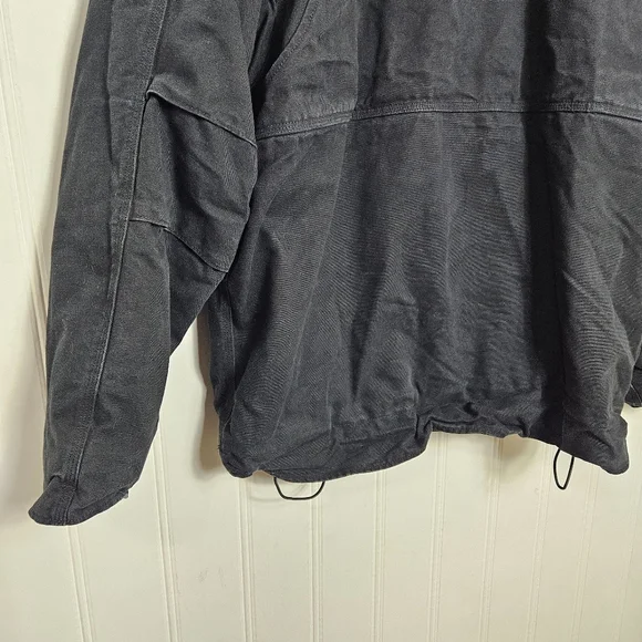 Carhartt Full Swing Fleece‑Lined Washed Black Workwear Jacket 2XL Tall Rugged - Picture 10 of 16